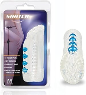 MEN SNATCH PERLAS TRANSPARENTE